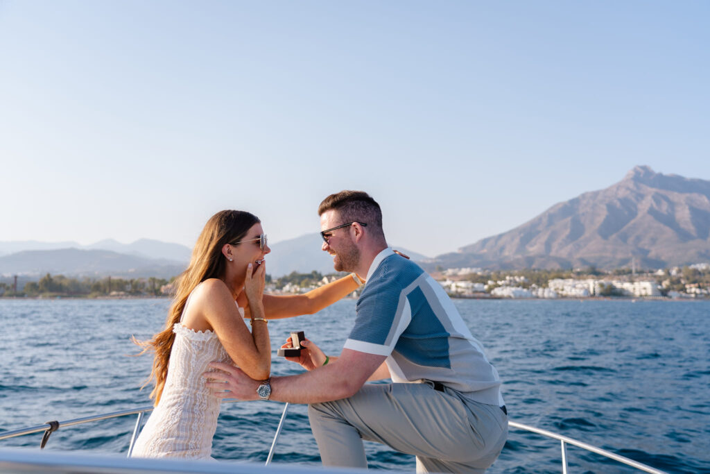 Spain boat marriage proposal photo Michal Carbol